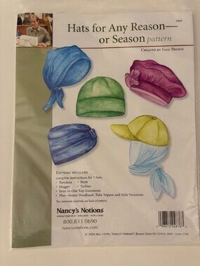 Hats for Any Reason or Season pattern by Nancy's Notions